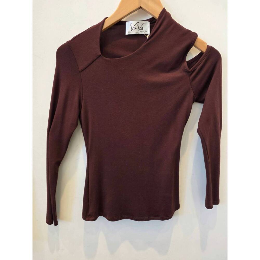NEW VAVA women's aida top in brown